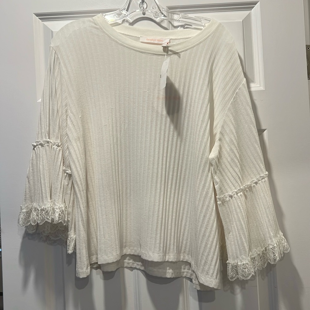 Lace Sleeve Top